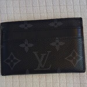 Louis Vuitton Monogram Eclipse Card Holder - Black